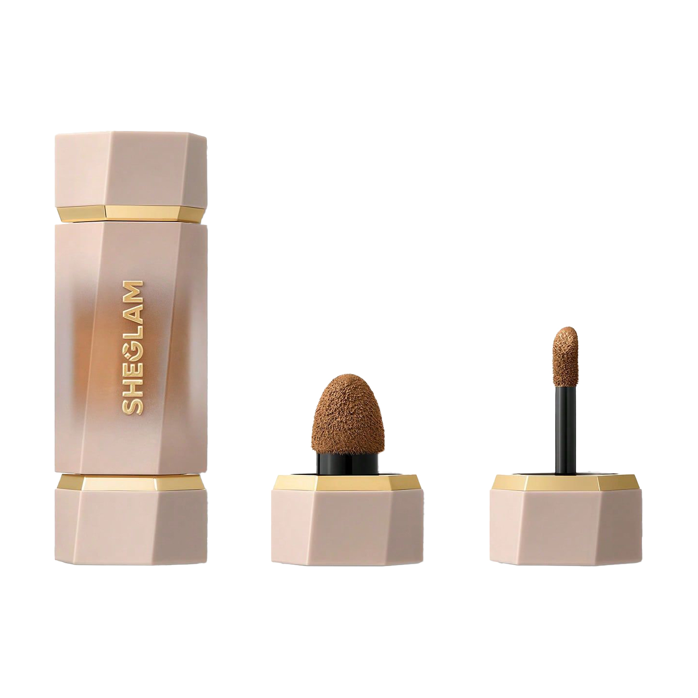 Кремовий скульптор для обличчя Sheglam Precision Sculpt Liquid Contour Duo з двома аплікаторами, Warm Honey, 6 мл